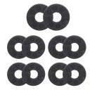 10 unidades de Bloques de Goma Antideslizantes para Correa de Guitarra Sujeción Segura de la Correa contra Resbalones Accesorios para Guitarras Eléctricas y Acústicas 4