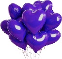 10 unidades de Globos Brillantes en Forma de Corazón 45,7 cm globos decorativos metálicos para fiestas y decoración de bodas 7