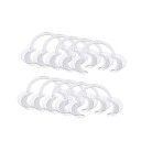 10 unidades de retractores faciales dentales en forma de C, abrelatas de plástico para tratamientos y reparaciones dentales, herramientas odontológicas 92x92x45x17 mm 1