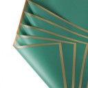 10 vellen waterdicht inpakpapier 58 x 58 cm voor bloemen met gouden randen Elegante verpakking voor boeketten Verschillende kleuren Ideaal voor bruiloften en verjaardagen 23