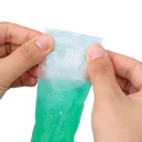 100 buc pungi de înghețată de unică folosință 5,5 x 28 cm, pungi transparente din PE pentru înghețată, smoothie, iaurt, fermoar, copii, matrițe DIY 2