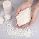 100 g Természetes flakonos szójaviasz kézműves gyertya készítéséhez Otthoni illatos és dekoratív gyertyák készítése Kézműves alapanyag kraft csomagolásban 2