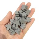100 Holzfiguren 16 x 16 mm Ersatzfiguren für Brettspiele Verschiedene Farben 5