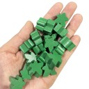 100 houten figuren 16 x 16 mm Vervangende figuren voor bordspellen Verschillende kleuren 8