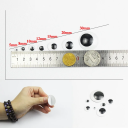 100 ks Nalepovací pohyblivé oči 7 velikostí 5–30 mm Plastové oči pro tvoření Ruční práce Dekorace DIY kreativní sady 3