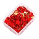 100 ks připínáčky na nástěnku barevné hlavičky 10×10 mm plast kov kancelářské špendlíky pro připnutí poznámek a dokumentů 7