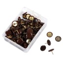 100 ks připínáčky na nástěnku barevné hlavičky 10×10 mm plast kov kancelářské špendlíky pro připnutí poznámek a dokumentů 3