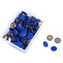 100 ks připínáčky na nástěnku barevné hlavičky 10×10 mm plast kov kancelářské špendlíky pro připnutí poznámek a dokumentů 4