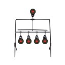 100 pcs Cibles en papier autocollantes tricolores 3" 7,6 cm en rouleau Cibles d'entraînement avec effet éclaboussure pour l'entraînement 6