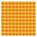 100 pcs de balles de ping-pong 40 mm 2,8 g en plastique ABS Balles d'entraînement pour le tennis de table Ensemble blanc pour l'entraînement 3