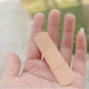100 pcs de pansements imperméables marron Couleur chair Pansements stériles hypoallergéniques pour les blessures Pansements respirants pour trousse de premiers secours 4