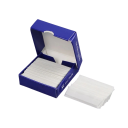 100 pcs Lames à un seul tranchant Lame demi L'acier inoxydable Lames de rechange pour rasoirs accessoires de rasage Barber Rasage précis 3