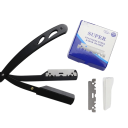 100 pcs Lames à un seul tranchant Lame demi L'acier inoxydable Lames de rechange pour rasoirs accessoires de rasage Barber Rasage précis 4