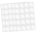 100 pcs Paper Adhesive Pads for Eyelash Extensions Round Disposable Pads Lash Extension Accessories 1