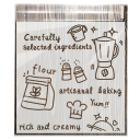 100 pcs Self-Sealing Plastic Bags 14 x 17 cm Transparent Packaging for Biscuits Sweets and Treats White Bags with Baking and Cooking Motifs Christmas Halloween Gift Packaging 1