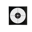 100 pcs Shooting Paper Targets 14 x 14 cm Round Concentric Circles Scoring 1–9 Black Canvas White Target Accuracy Training 1