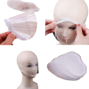 100 pièces de visières faciales jetables 9×20 cm Masques transparents de maquillage et de douche Fournitures de coiffure Protection lors 5