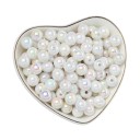 100 stuks 8 mm acryl kralen Ronde vorm Acryl Geschikt voor armbanden oorbellen kettingen Creatieve decoraties Sieraden maken Kralen 2