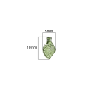 100 stuks acryl kralen 5 × 10 mm Mini groene bladeren Fijne versieringen voor het maken van kettingen, armbanden en oorbellen voor decoratieve 2