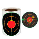 100 stuks Driekleurige papieren zelfklevende doelen 3" 7,6 cm op rol Cursus schietdoelen met spettereffect voor precisietraining 1