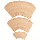 100 stuks Kraft papieren zakjes 15,5 x 10,5 cm Voedselveilige natuurlijke verpakkingen voor voedsel Ecologische stevige zakjes voor brood, snacks en cadeauverpakking 7