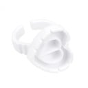 100 stuks Plastic lijpringen in de vorm van een hart 2,3 x 1,3 cm Wegwerp houders voor wimpers en pigmenten Ventilator beker Gereedschap 2
