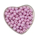 100 sztuk 8 mm koralików akrylowych Okrągły kształt Akryl Idealne do bransoletek kolczyków naszyjników Tworzenie dekoracji Produkcja biżuterii Beading 8