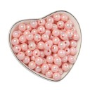 100 sztuk 8 mm koralików akrylowych Okrągły kształt Akryl Idealne do bransoletek kolczyków naszyjników Tworzenie dekoracji Produkcja biżuterii Beading 14