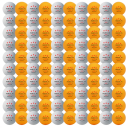 100 unidades de bolas de pingue-pongue 40 mm 2,8 g plástico ABS Bolas de treino para ténis de mesa Conjunto branco para treino e diversão 4