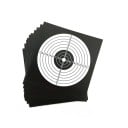 100 unidades de diana de papel para tiro 14 x 14 cm Redonda con círculos concéntricos Puntuación de 1–9 Lienzo negro diana blanca Entrenamiento 3