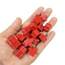 100 Wooden Figures 16 x 16 mm Replacement Figures for Board Games Various Colours 4
