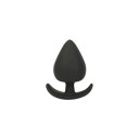 Silikon buttplug med handtag storlek M 3,5 cm ergonomisk form slät yta lättskött diskret förpackning 1