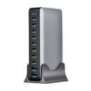 1000W GaN nabíječka 131 x 73 x 31 mm 10portová stolní PD 140W USB-C a USB-A Víceportová rychlonabíjecí stanice pro MacBook Pro notebooky telefony 3