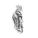 Tillfällig vattentät tatuering med handskrivna bokstäver 22 x 9,8 cm Fake tatuering Realistiskt textmotiv Hållbar tatuering i 15 dagar 1