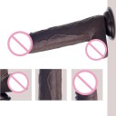 Silikonvibrator med sugkopp 21 cm realistiskt utseende ådrad textur ergonomisk form fjärrkontroll diskret förpackning 2