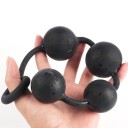 Silikon butt plug storlek M 4 cm med runt handtag ergonomisk form mjukt flexibelt material lätt att rengöra speciella smörjgeler diskret förpackning 1