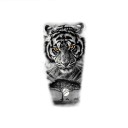 Tillfällig vattentät tatuering 11,5 x 21 cm Tiger Modernt realistiskt motiv Håller upp till 15 dagar Enkel applicering Kroppstatuering 1