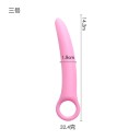Rosa silikon buttplug 1,9x14,3 cm med runt handtag ergonomisk form slät yta lätt underhåll speciella smörjgeler diskret förpackning 2