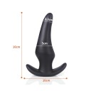 Mjuk silikon analplugg, storlek M, 5 cm, ergonomisk form, diskret förpackning 8