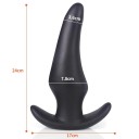 Mjuk silikon analplugg, storlek XL, 7,8 cm, ergonomisk form, diskret förpackning 8