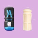 Manlig onani med konstgjord analöppning och smörjolja 60 ml realistisk design vattentät avtagbar insats vakuumeffekt ergonomisk plastlåda diskret 3