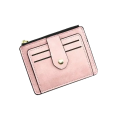 Herrplånbok 12 x 9,5 cm PU-läder Neutrala färger Kortfack med dragkedja Blixtlåsficka för mynt Snygg och praktisk plånbok för män 5