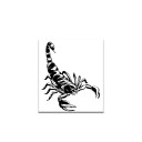 Tillfällig vattentät tatuering Scorpion 10 x 8 cm Fake Body Tattoo Scorpion Tattoo Hållbar tillfällig tatuering i 15 dagar 4
