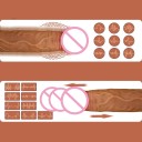 Realistisk silikondildo 22 cm med sugkopp och fjärrkontroll för intensiv njutning, flexibelt material, diskret förpackning 7