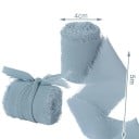 Chiffongband slitet 4 cm x 5 m Bröllopsband för gåvor Vintagedekorationer Handgjorda Fina tygband Kreativt hantverk 31