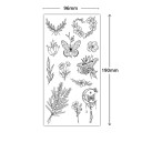1 st tatueringspapper Delikat blommotiv 19 x 9,6 cm Tillfällig tatuering Fjärilar och blommor Romantisk design Elegans och delikatess för kvinnor 2