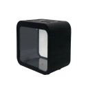 Akvarium med LED-belysning 13 x 8 x 13 cm Litet akvarium för fisk Dekorativt akvarium med färgglad LED-belysning Miniakvarium för lägenheten 2