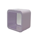 Akvarium med LED-belysning 13 x 8 x 13 cm Litet akvarium för fisk Dekorativt akvarium med färgglad LED-belysning Miniakvarium för lägenheten 3