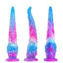 Silikondildo 33 cm med sugkopp realistisk bläckfisk tentakel detaljerad ådermassage sugkoppar flexibelt material diskret förpackning 2
