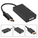 3-i-1 DisplayPort hane till HDMI VGA DVI hona Adapter Converter Videoutgång 1080p för bildskärm, projektor och grafikkort 4